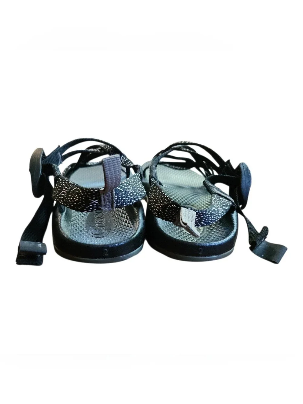 Chaco Kid’s Ecotread Sandals hugs and kisses Print Youth size 5 black hiking